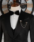 Men's Black Suit - 3 Pieces - 2