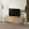 Gentle TV Stand with Oval Silhouette - 2
