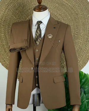 Mario Casas Men's Suit - Light Brown