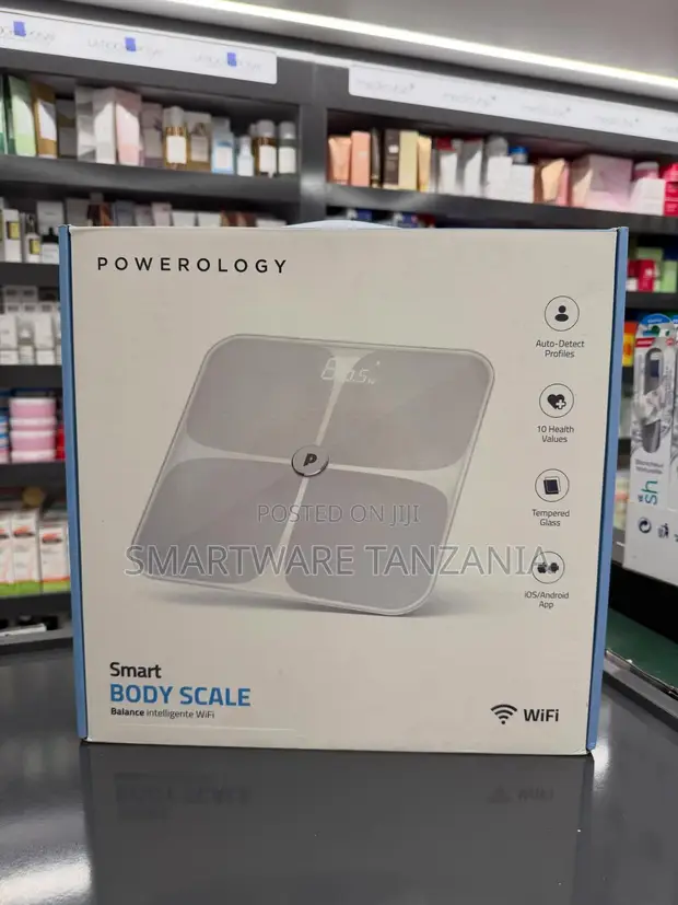 Powerology Smart WiFi Body Scale - Tempered Glass - 1