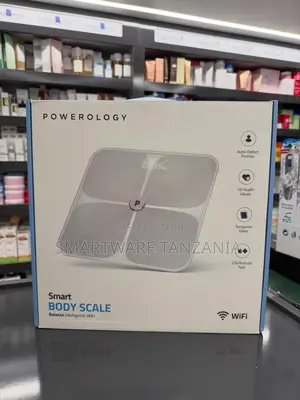 Powerology Smart WiFi Body Scale - Kioo cha Kimea