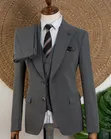 Mario Casas Gray Men's Suit - Brand New - 2