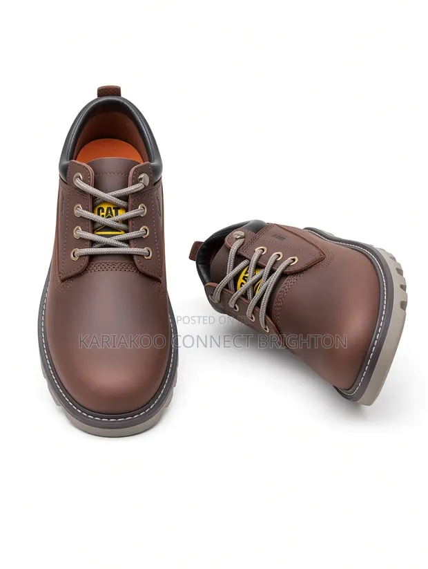 Men's Brown Leather Chukka Boots - 1