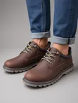 Men's Brown Leather Chukka Boots - 4