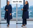 Women's Long Blazer Suits - Classic Elegant - 3