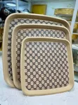 Serving Tray Set - Monogram Pattern - 2