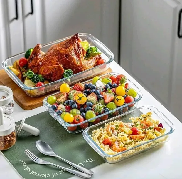Baking Tray Set / Salad Bowl (Glass) - 1