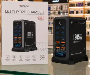 Yesido YC119 10-Port Desktop Charger 205W PD/QC