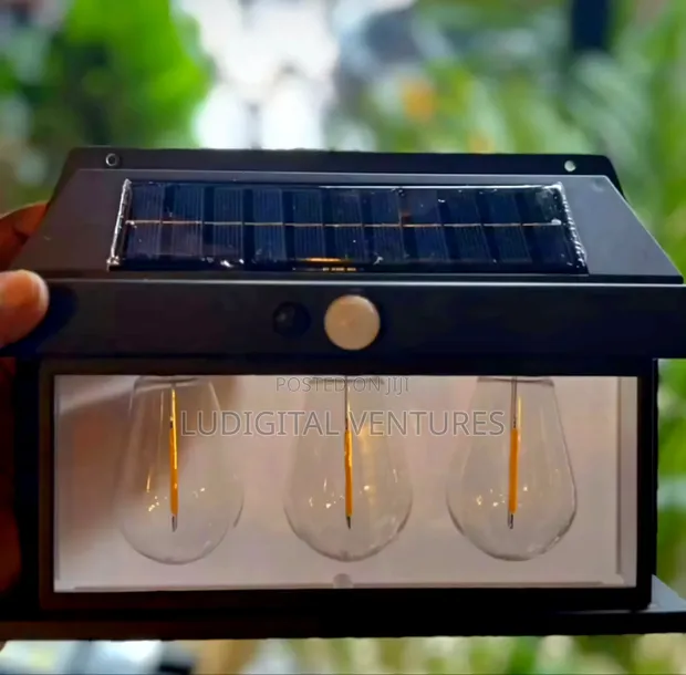Triple Bulb Solar Outdoor/Indoor Lights - 1
