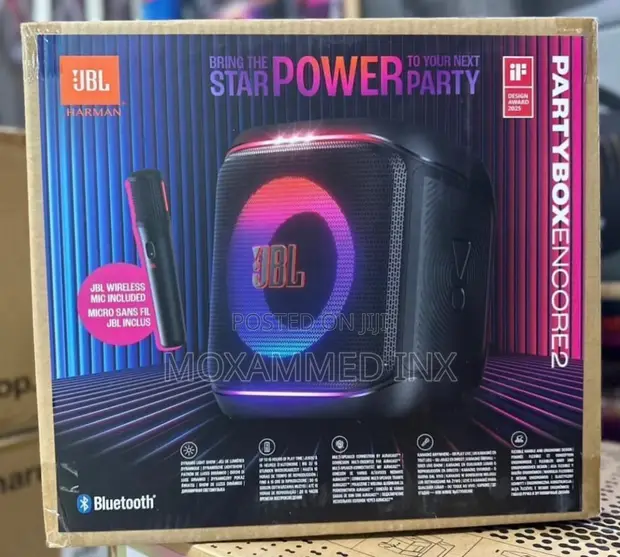 JBL PartyBox Encore Essential with 1 Microphone - 1