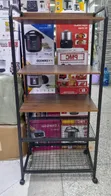 5-Tier Kitchen Rack with Wheels - Wire Basket - 1
