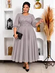 Women's Multicolor Lace-Up Swing Dress - Brand New - 3