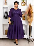 Women's Multicolor Lace-Up Swing Dress - Brand New - 4