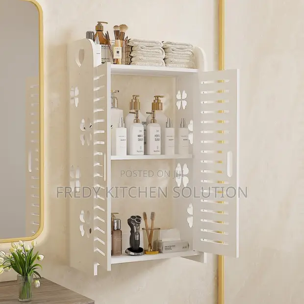 Wall Mounted Multifunctional Storage Rack (PVC) - 1