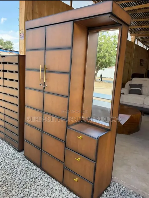 2-Door Wardrobe with Dressing Area - 1