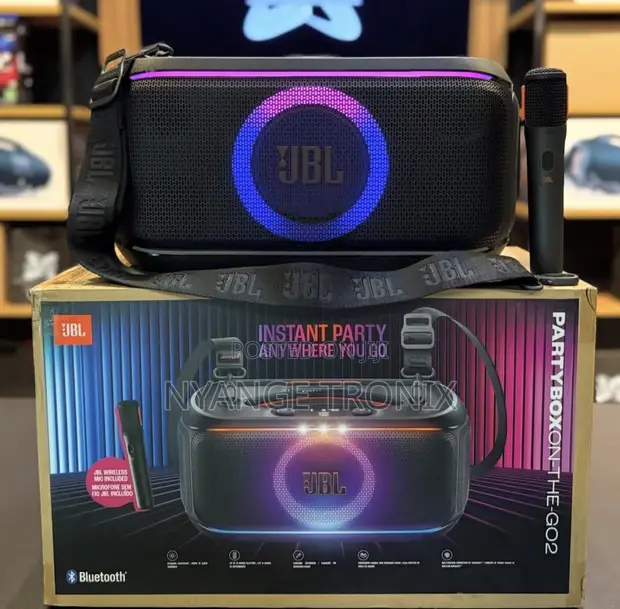 JBL PartyBox On-The-Go 2 with 2 Microphones - 1