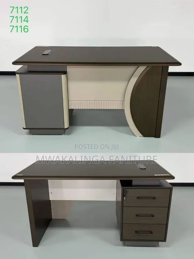 Office Table 140cm with 3 Drawers - 1