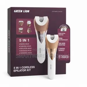 Green Lion 5-in-1 Cordless Epilator Kit