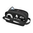 Greet Lion Tirana Travel Pouch, Ngozi bandia Isiyoingiza Maji, Nyeusi - 2