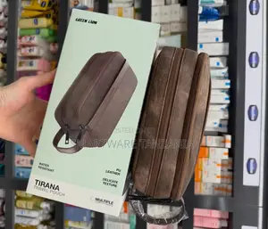 Green Lion Tirana Travel Pouch - Brown PU Leather