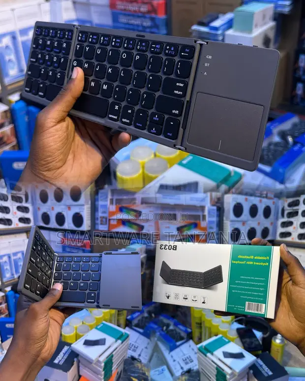Foldable Bluetooth Keyboard with Touchpad - 1