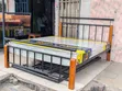 Brand New Skyline Furniture Queen Bed Frame with 5/6 Inch Fiber Mattress - 1