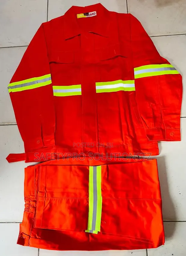 Premium Cotton Drill Worksuit - Orange - 1