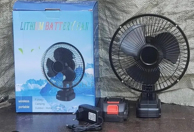 Portable Rechargeable Lithium Battery Mini Fan - Cordless Table Fan - 1