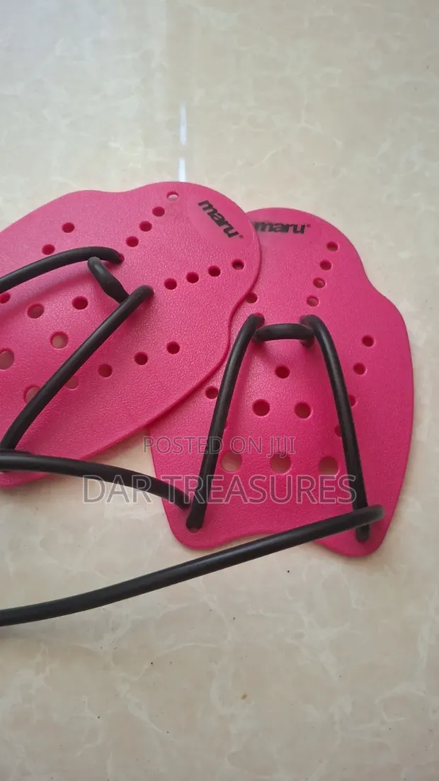 Maru Swim Hand Paddles Halisi - Pink (Ukubwa S) - 1
