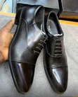 Paul Smith Men's Black Leather Oxfords - 5