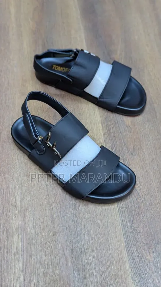 Tom Ford Men's Casual Leather Sandals - 1