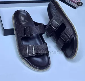 Brunello Cucinelli Italy Luxury Men's Slides