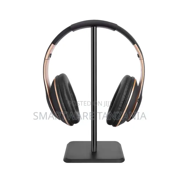 LDNIO Adjustable Height Headphone Stand Holder (Black/Silver) - 1