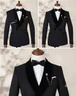 Marco Lorenzo Black Strip Suit - 4