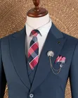 Premium Cotton Three-Piece Suit - Classy & Elegant - 1