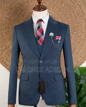 Premium Cotton Three-Piece Suit - Classy & Elegant