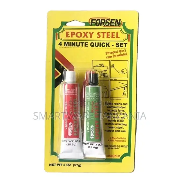 Forsen Epoxy Steel 4-Minute Quick-Set Adhesive - 1