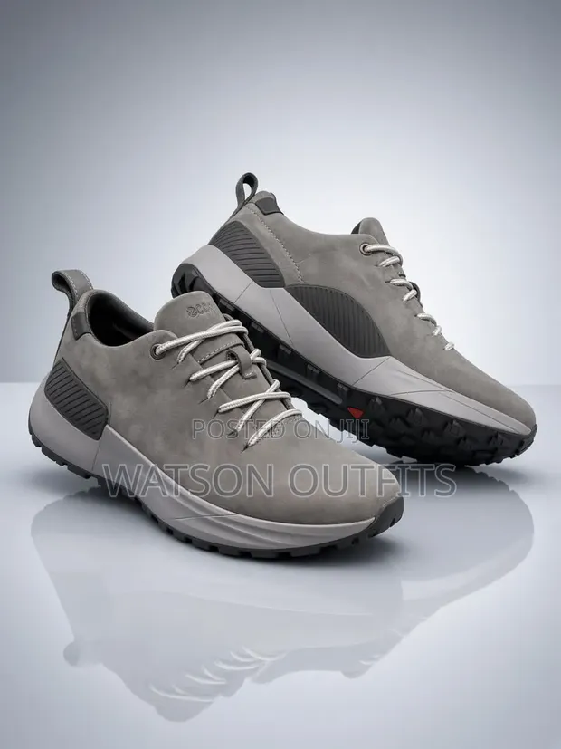 New Ecco Men's Leather Casual Shoes - 4 Colors - 1