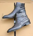 Men's High-End Luxury Leather Dress Boots - 2