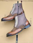 Men's High-End Luxury Leather Dress Boots - 4