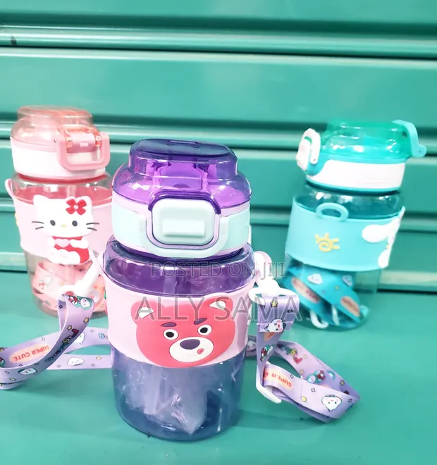 Kids' Sports Bottle - Purple Plastic - 1
