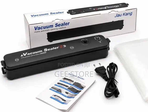 Black Household Automatic Vacuum Sealer Machine - 1