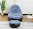 2-in-1 Inflatable Lazy Lounge Sofa Chair with Ottoman - 1