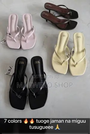 Zara Women's Classic Multicolor Sandals - Brand New