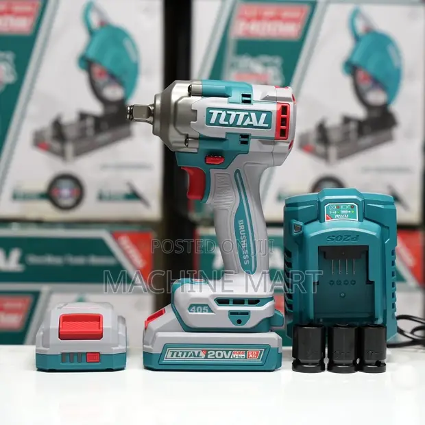 Total 20V Cordless Impact Wrench - 1