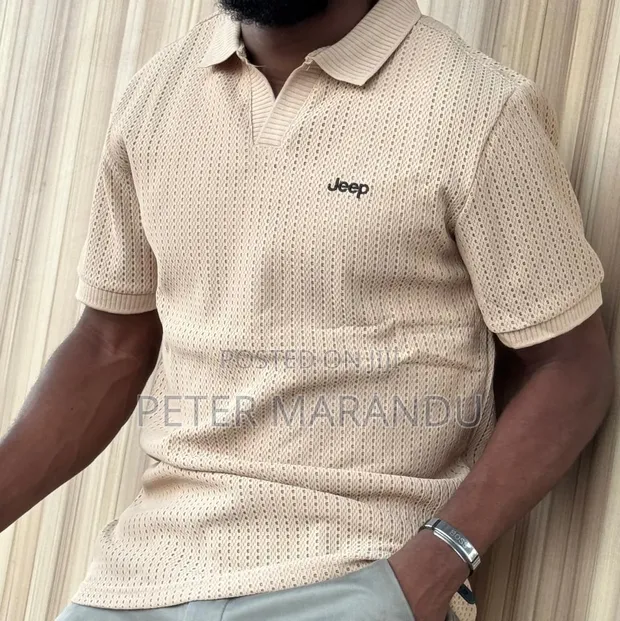 Premium Men's Jeep Knit Polo Shirt - 1