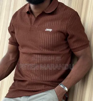 Jeep Polo Shirt ya Knit kwa Wanaume