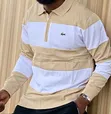 Men's Lacoste Long Sleeve Striped Polo Shirt - 5