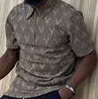 Men's Louis Vuitton Monogram Zipper Polo Shirt - 1