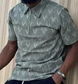 Men's Louis Vuitton Monogram Zipper Polo Shirt - 3